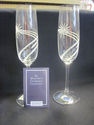 Pair of Waterford Crystal Champagne Flutes - Year 