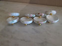 Set of Eight Limoges Handpainted Salt Cellars