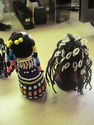 South African Lot of 8 Ndebele SEED BEAD DOLLS Sou