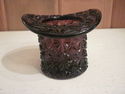 Fenton Purple Glass hat - Toothpick Holder