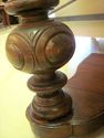 Antique Walnut Console Marble-Top Hall Table Hand-