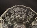 Antique Glass Etched Cream and Sugar