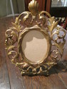 Antique Cast IronVictorian Picture Frame - Gold