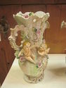 Pair of Cherub Figurine Vases - Italian