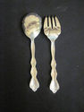 International Silverplated Serving Fork and Spoon