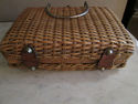 Vintage Ladies Handbag - Woven Rattan - Carmel Col