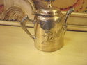 Silverplated Ornate Teapot by World Silver