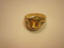 Men's Vintage Ring - 14k - Yellow Topaz