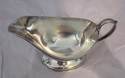 8.33 oz Silver-plated Pedestal Gravy Boat with Hal