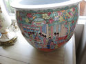 Beautiful Asian Handpainted Coy Pots