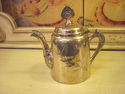 Silverplated Ornate Teapot by World Silver