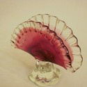 Murano Art Glass Napkin Holder - Cranberry Ruby Re