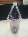 Beautiful Purple Art Glass Vase - Basket