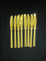 Bright Goldtone Flatware Set - 32 Pieces