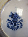 Early Flow Blue Ironstone Plate"Indian Stone" E. W