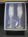 Pair of Waterford Crystal Champagne Flutes - Year 