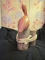 Interesting Wooden Pelican Sculpture - Nautical De