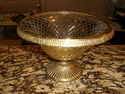 Beautiful Centerpiece Glass Bowl with Gold Rim