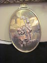 Brass and Copper Oriental Plaque - Lady & Man