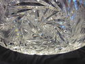 Large Clear Brilliant-Cut Glass Centerpiece Bowl 