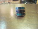 Southwestern Men's Ring - Lapis & Malachite - Thre