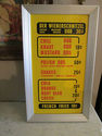 Vintage Der Wienerschnitzel Menu Sign