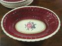 Set of Burleigh Ware China - Burgandy & Roses - 28