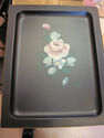 Set of Four handpainted Vintage Trays - Florals