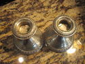 Antique Weighted Sterling Silver Candle Holders - 