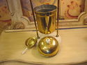 Brass Swivel Teapot on Ceramic Stand