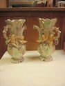 Pair of Cherub Figurine Vases - Italian