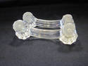 Pair of 4" glass drawer handles or knobs.