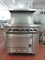 US Range 6 Burner Gas Range with Stardard Oven S-6