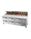 Turbo Air TPR-93SD-D6 6 Drawer Pizza Preparation T