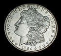 1884-S GEM BU SILVER MORGAN DOLLAR - BEAUTIFUL STR