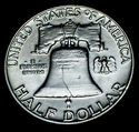 1954 D CHOICE CH GEM BU SILVER FRANKLIN HALF DOLLA