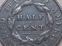 1826 HALF CENT Classic Head Strong XF+/ AU Brown O