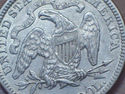 1876 Strong AU DETAILS SEATED LIBERTY QUARTER DOLL