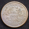 1804 DRAPED BUST HALF CENT *Stemless Wreath - Norm