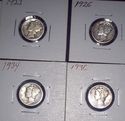 Starter Set 12 SILVER MERCURY DIMES All Dif Dates 