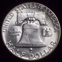 1949 - P BU SILVER FRANKLIN HALF DOLLAR - Very Clo