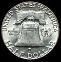 1950 - P BU SILVER FRANKLIN HALF DOLLAR Antique Au