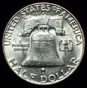 1957 - D BU SILVER FRANKLIN HALF DOLLAR - Old USA 