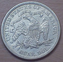 1876 Strong AU DETAILS SEATED LIBERTY QUARTER DOLL