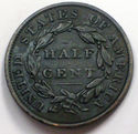 1834 HALF CENT Classic Head in Strong XF+ to AU Ni