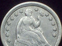 1853 Seated Liberty HALF DIME SILVER - AU Detail G