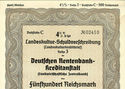 1938 - 500 Reichsmark German Nazi Era War Bond  De