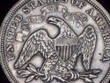 1871 SEATED LIBERTY SILVER DOLLAR strong XF Detail