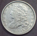 1835 CAPPED BUST Dime SILVER Old US Coin with AU D