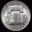 1953 - D BU SILVER FRANKLIN HALF DOLLAR - Full Bel